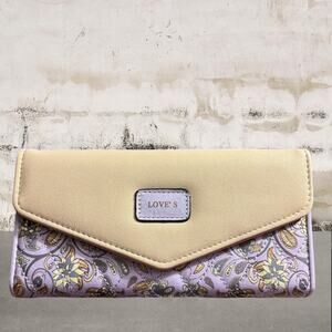 Faux Leather Large Trifold Wallet NIP